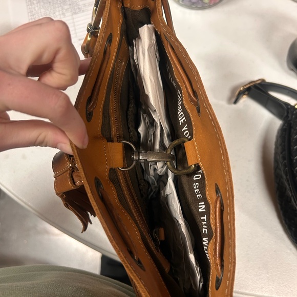 STS RANCHWEAR Woven Leather Shoulder Bag - Picture 3 of 4